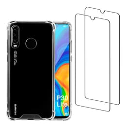 Obal Huawei P30 lite a 2 ochranna obrazovky - Recyklovaný plast - Priehľadná