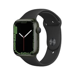 Apple Watch (Series 7) 2021 GPS + mobilná sieť 45mm - Hliníková Zelená - Sport band Čierna