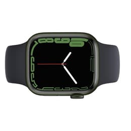 Apple Watch (Series 7) 2021 GPS + mobilná sieť 45mm - Hliníková Zelená - Sport band Čierna