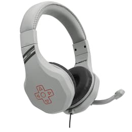 Slúchadlá Subsonic Retro Gaming Headset gaming drôtové Mikrofón - Biela/Sivá