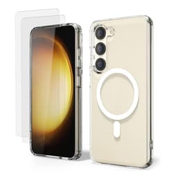 Obal Galaxy S23 Plus a 2 ochranna obrazovky - TPU - Priehľadná