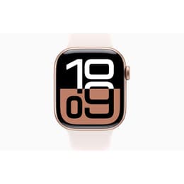 Apple Watch Series 10 (2024) GPS 42 mm - Hliníková Rose Gold - Sport band Starlight
