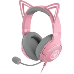 Slúchadlá Razer Kraken Kitty V2 gaming drôtové Mikrofón - Ružová/Sivá