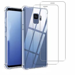 Obal Galaxy S9 a 2 ochranna obrazovky - TPU - Priehľadná