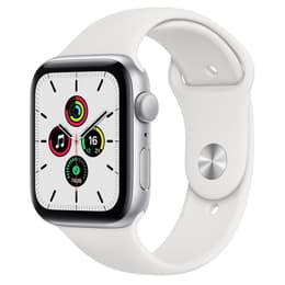 Apple Watch (Series SE) 2020 GPS 44mm - Hliníková Strieborná - Sport Loop Biela