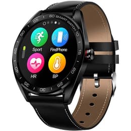 Smart hodinky Aites Waterproof Bluetooth Monitor Sports SmartWatch Black Leather Maxtop K7 á á - Čierna