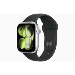 Apple Watch (2025) GPS 42 mm - Hliníková Strieborná - Sport band Čierna