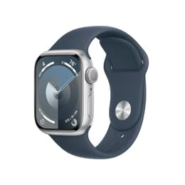 Apple Watch Series 8 (2022) GPS + mobilná sieť 41 mm - Hliníková Strieborná - Sport band Modrá