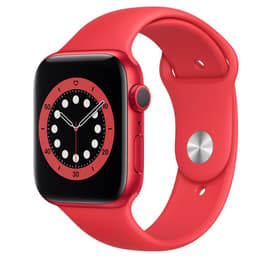 Apple Watch (Series 6) 2020 GPS 44mm - Hliníková Červená - Sport band Červená