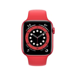 Apple Watch (Series 6) 2020 GPS 44mm - Hliníková Červená - Sport band Červená