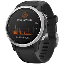 Smart hodinky Garmin Fenix 6S Solar á á - Strieborná/Čierna