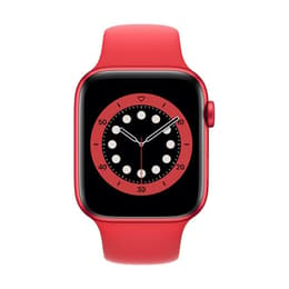 Apple Watch (Series 6) 2020 GPS + mobilná sieť 40mm - Hliníková Červená - Sport band Červená