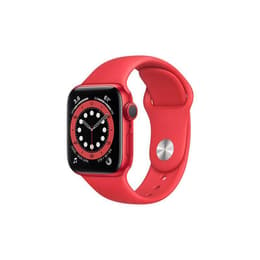 Apple Watch (Series 6) 2020 GPS + mobilná sieť 40mm - Hliníková Červená - Sport band Červená