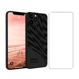 Back Market Obal iPhone 11 pro Max a ochranný displej - Recyklovaný plast - Čierna