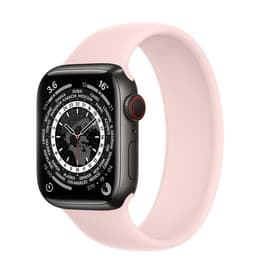 Apple Watch (Series 6) 2020 GPS 44mm - Hliníková Čierna - Sport band Ružová