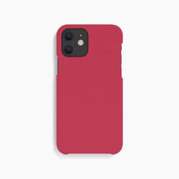 Obal iPhone 12 Mini - Prírodný materiál - Červená