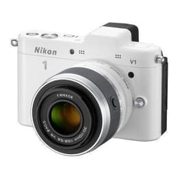 1 V1 - Biela + Nikon Hybride - Nikon 1 V1 Blanc + Nikkor 1 10-30mm f/3.8-5.6