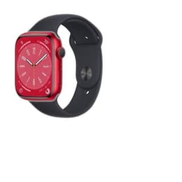 Apple Watch (Series 8) 2022 GPS 41mm - Hliníková Červená - Sport band Čierna