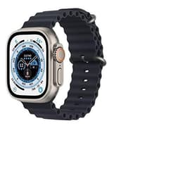 Apple Watch (Ultra) 2022 GPS 49mm - Titánová Sivá - Slučka na trase Modrá