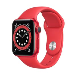 Apple Watch (Series 6) 2020 GPS 40mm - Hliníková Červená - Sport band Červená