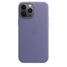Apple Kožený obal iPhone 13 Pro Max - Magsafe - Koža Fialová