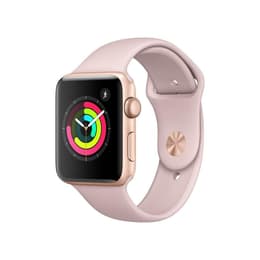 Apple Watch (Series 3) 2017 GPS + mobilná sieť 42mm - Hliníková Zlatá - Sport Loop Ružová