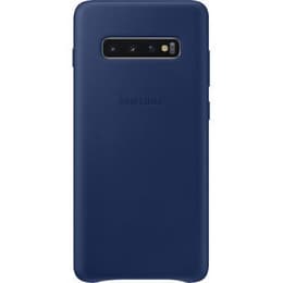 Obal Galaxy S10+ - Koža - Modrá