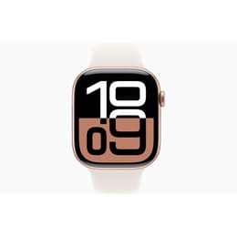 Apple Watch Series 10 (2024) GPS 46 mm - Hliníková Rose Gold - Sport band Starlight