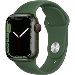 Apple Watch (Series 7) 2021 GPS + mobilná sieť 41mm - Hliníková Zelená - Sport band Zelená
