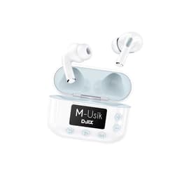 Slúchadlá Do uší Djix M-Usik Bluetooth - Biela