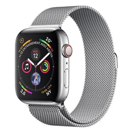 Apple Watch (Series 4) 2018 GPS + mobilná sieť 44mm - Nerezová Strieborná - Milánsky Strieborná