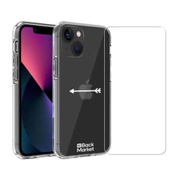 Back Market Obal iPhone 13 mini a ochranný displej - 60% Recyklovaný plast - Priehľadná