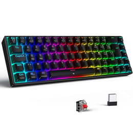 AZERTY Klávesnica Spirit Of Gamer Francúzska Bezdrôtové Podsvietená klávesnica XPERT K200