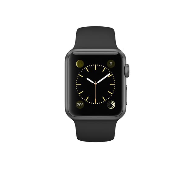 Apple Watch (Séria 1) december 2016 38mm - Hliníková Vesmírna šedá - Sport Loop Čierna