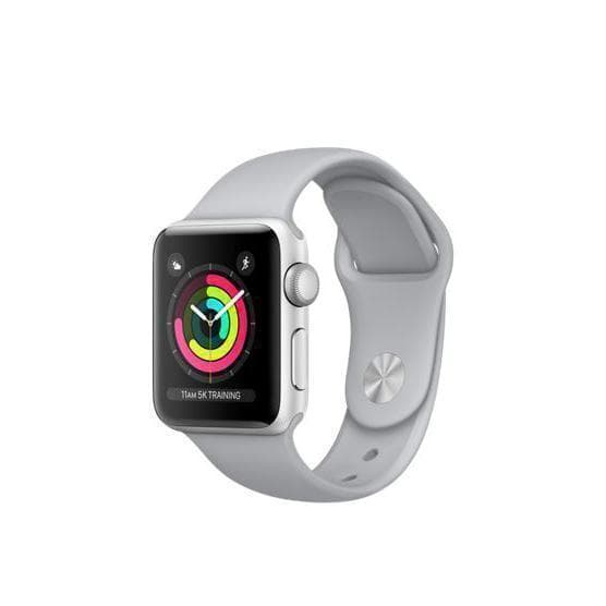 Apple Watch (Séria 3) 42mm - Hliníková Strieborná - Sport Loop Sivá