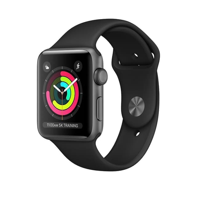 Apple Watch (Series 4) GPS 40mm - Hliníková Vesmírna šedá - Sport loop Čierna