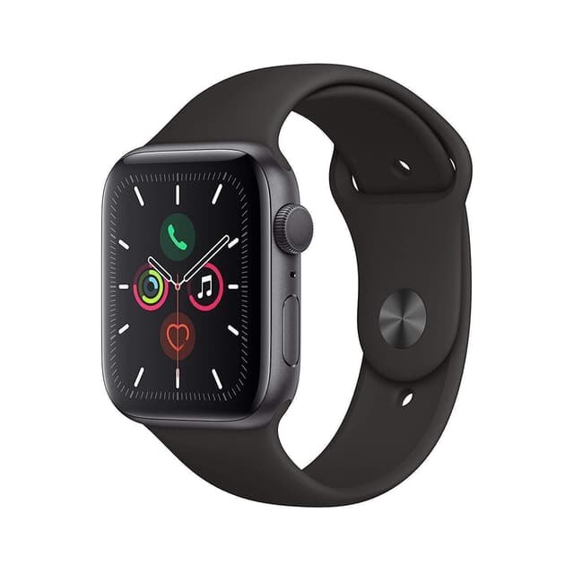 Apple Watch (Series 5) GPS 44mm - Hliníková Vesmírna šedá - Sport band Čierna