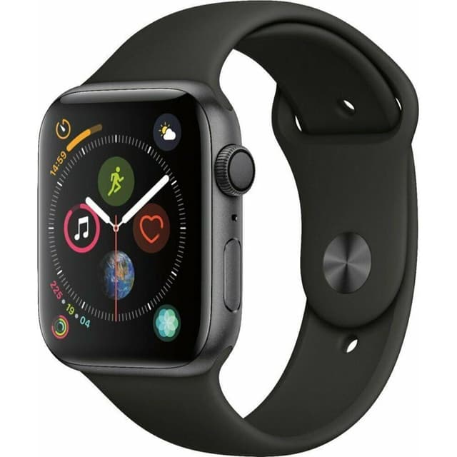 Apple Watch (Séria 4) september 2018 44mm - Hliníková Vesmírna šedá - Sport Loop Čierna