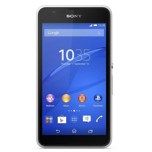 Sony Xperia E4g 8 GB - Biela