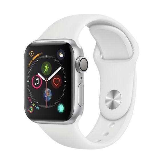 Apple Watch (Séria 4) september 2018 40mm - Hliníková Strieborná - Sport Loop Biela