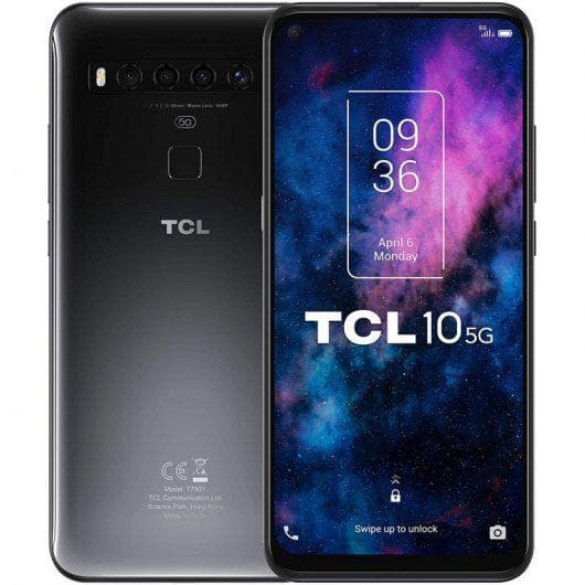 TCL 10 5G 128 GB - Sivá
