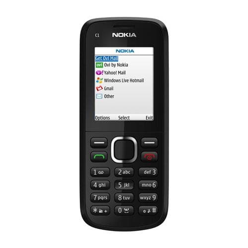 Nokia C1-02 - Čierna - Neblokovaný